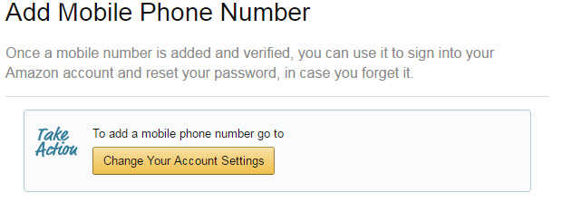 Add Mobile Number In Amazon